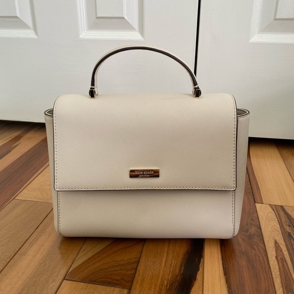 Kate Spade Cream Grained Leather Handbag
